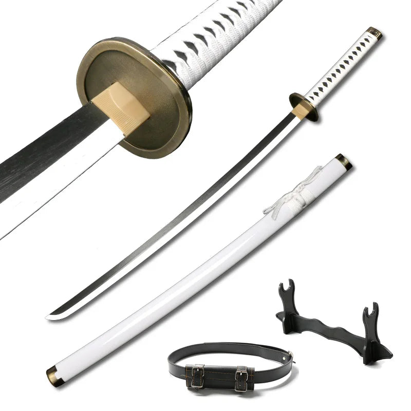 3-pcs Set Roronoa Zoro Swords 104cm Handmade Katana Japanese Anime Cosplay Sword Shusui Enma Kitetsu Free sword holder and belt