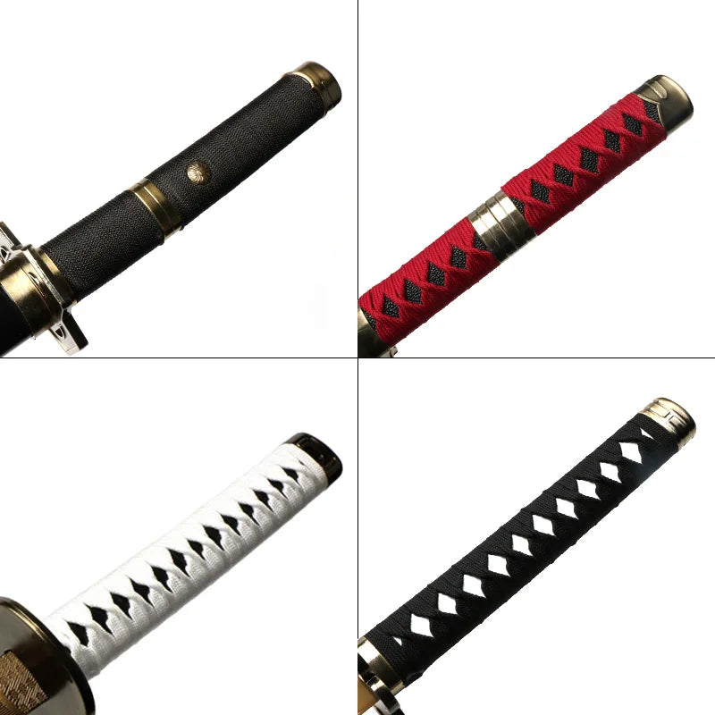 3-pcs Set Roronoa Zoro Swords 104cm Handmade Katana Japanese Anime Cosplay Sword Shusui Enma Kitetsu Free sword holder and belt