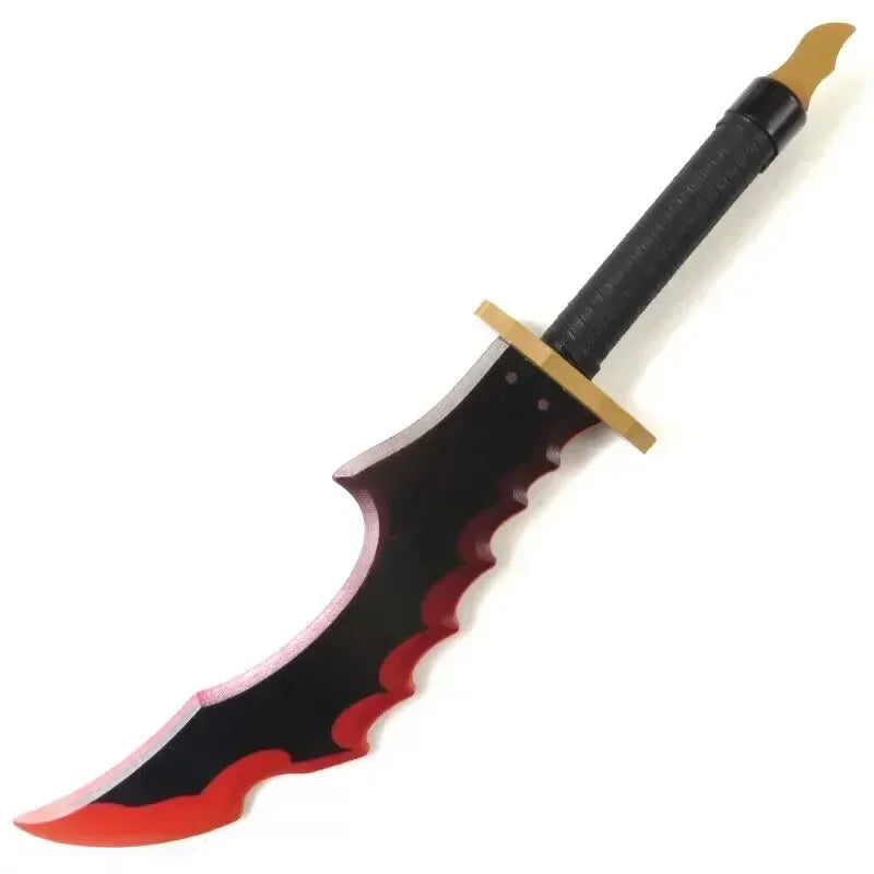 52cm/58cm Anime Solo Leveling Cheng Xiaoyu Knight Killer Fangs Toy Sword Cosplay Katana Wooden Safety Cos Performance Props Gift