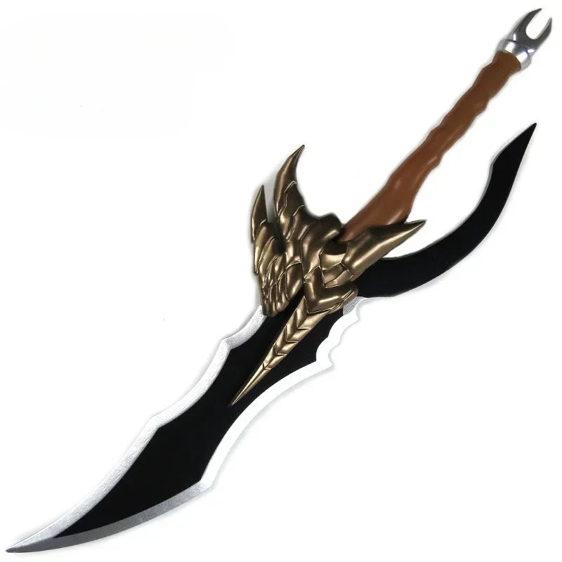 52cm/58cm Anime Solo Leveling Cheng Xiaoyu Knight Killer Fangs Toy Sword Cosplay Katana Wooden Safety Cos Performance Props Gift