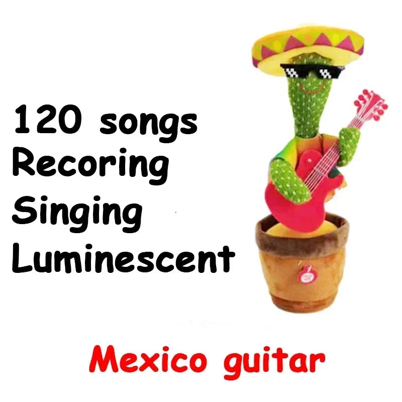 A Talking Cactus Toy That Can Be Charged Recorded and Repeated Suitable for Spanish English and Arabic Voice Changer for Kids