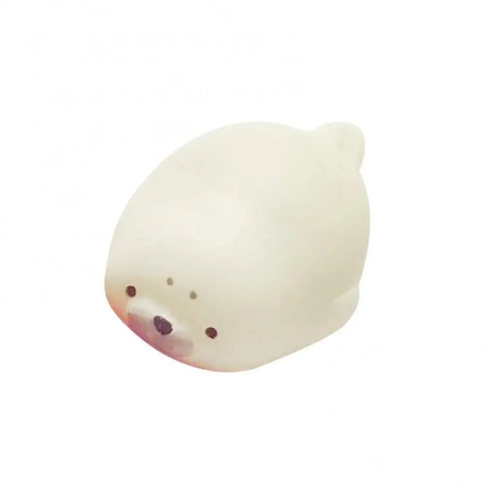 Cute Animal Squeeze Toy Soft White Seal Stress Relieve Squeeze Healing Toy Adult Kids Gift