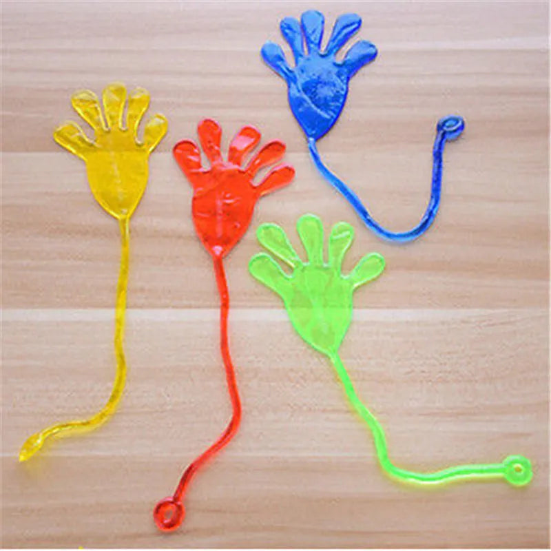 Elastic Sticky Slap Hands Palm Toy Kid Party Favors Gift Gags Practical Jokes Elastic Sticky Squishy Slap Hands Palm Toy