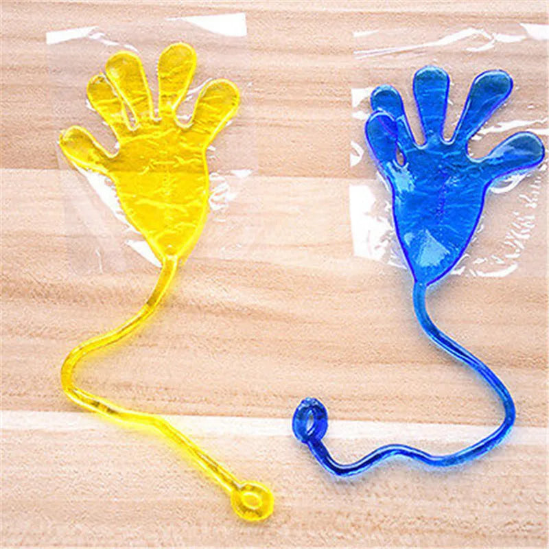 Elastic Sticky Slap Hands Palm Toy Kid Party Favors Gift Gags Practical Jokes Elastic Sticky Squishy Slap Hands Palm Toy