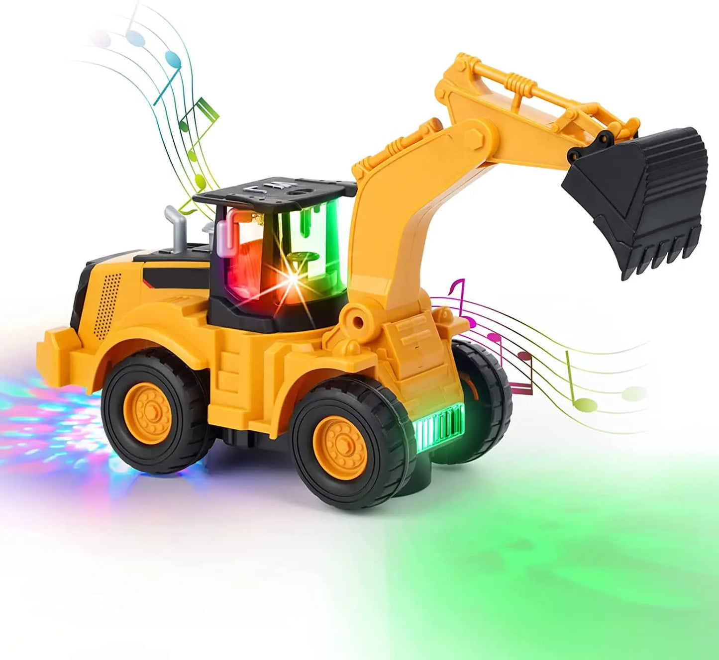 Excavator Truck Kids Toys: Construction 2+ Toddler Toys Digger Truck with Electric Universal Wheel Children Car Toys with Light