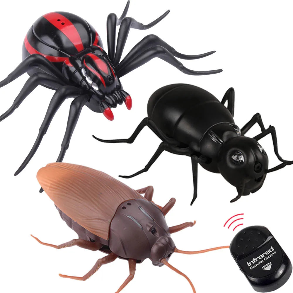 Funny Novelty Simulated Animal Infrared Remote Control Cockroach Spider Ant Electric Prank Children's Trick Party Toy