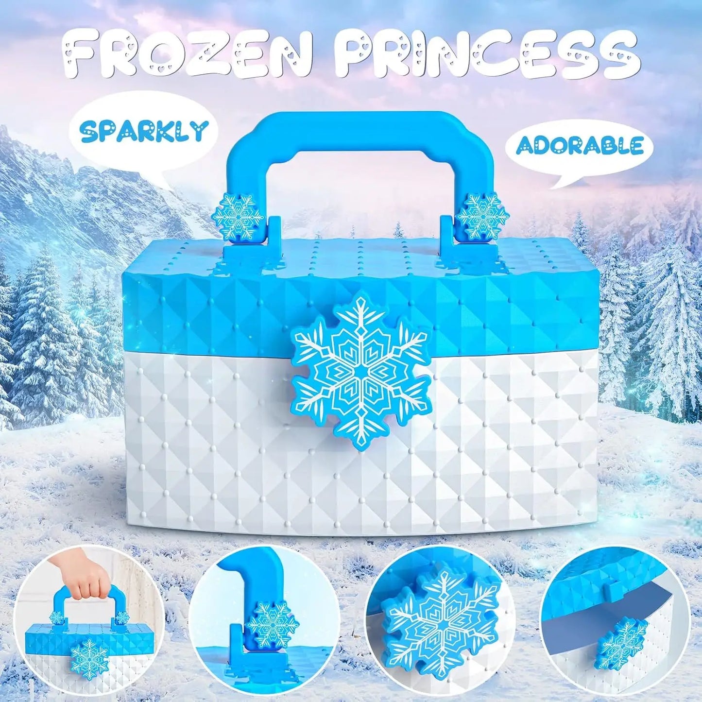 Gifts for Toddles Girl Pretend Play for 3 4 5 6 7 8 Years Old Girls Kids Makeup Kit for Girl Frozen Makeup Set for Girls Toys