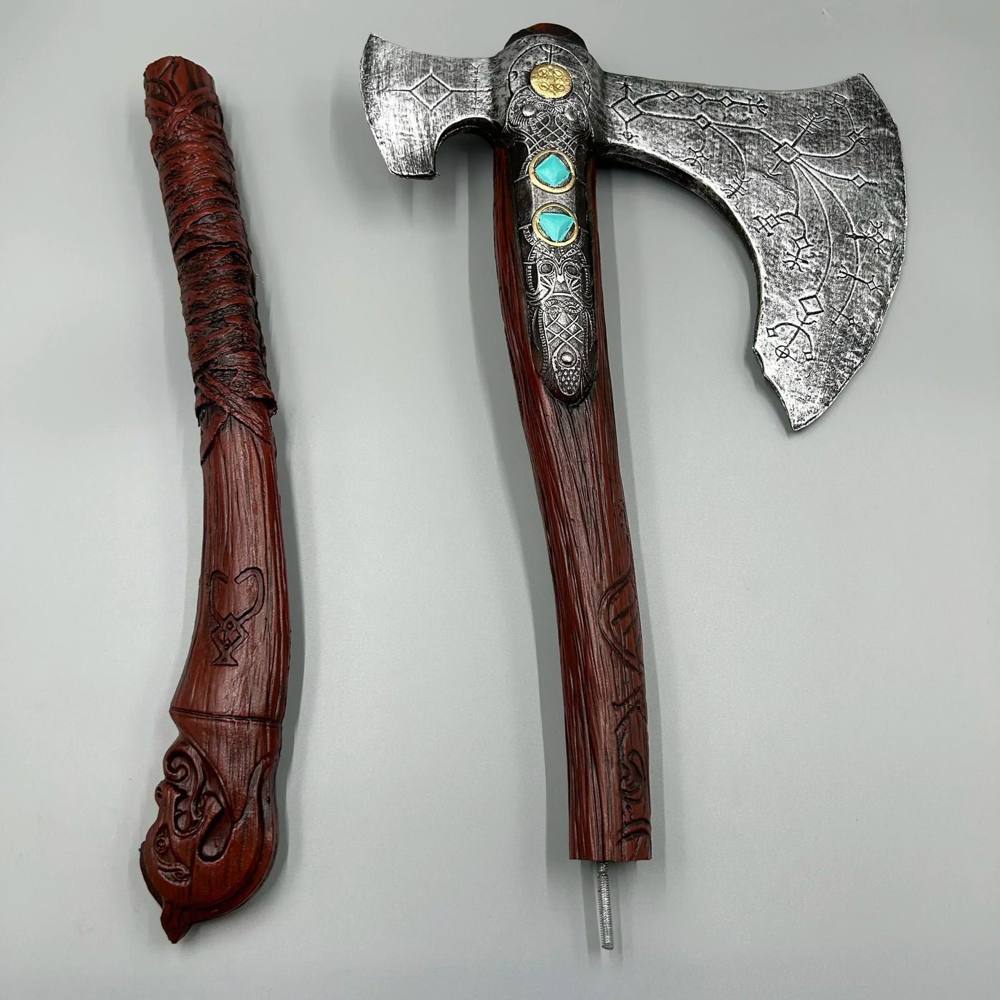 God of War 93cm Leviathan Axe Kratos Weapon Model Pu Game God of War: Ragnarok Axe Samurai Weapon Model Gift Toys for Boys Kid