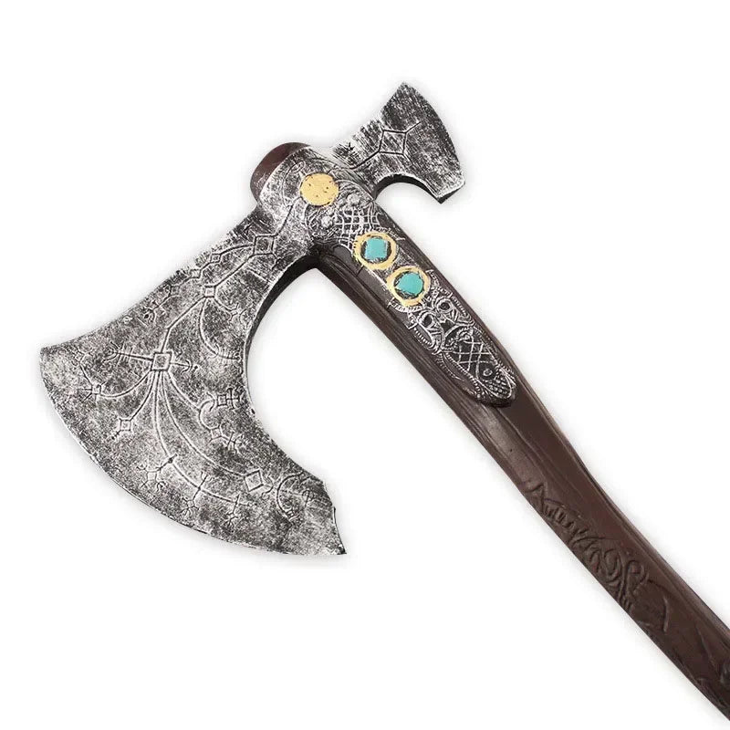 God of War 93cm Leviathan Axe Kratos Weapon Model Pu Game God of War: Ragnarok Axe Samurai Weapon Model Gift Toys for Boys Kid