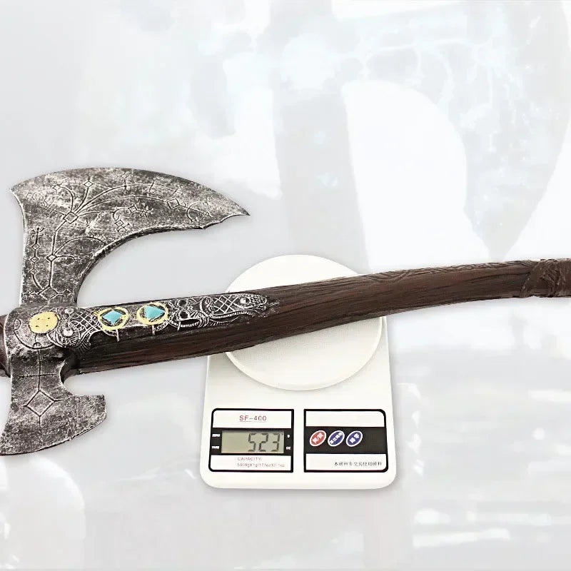 God of War 93cm Leviathan Axe Kratos Weapon Model Pu Game God of War: Ragnarok Axe Samurai Weapon Model Gift Toys for Boys Kid