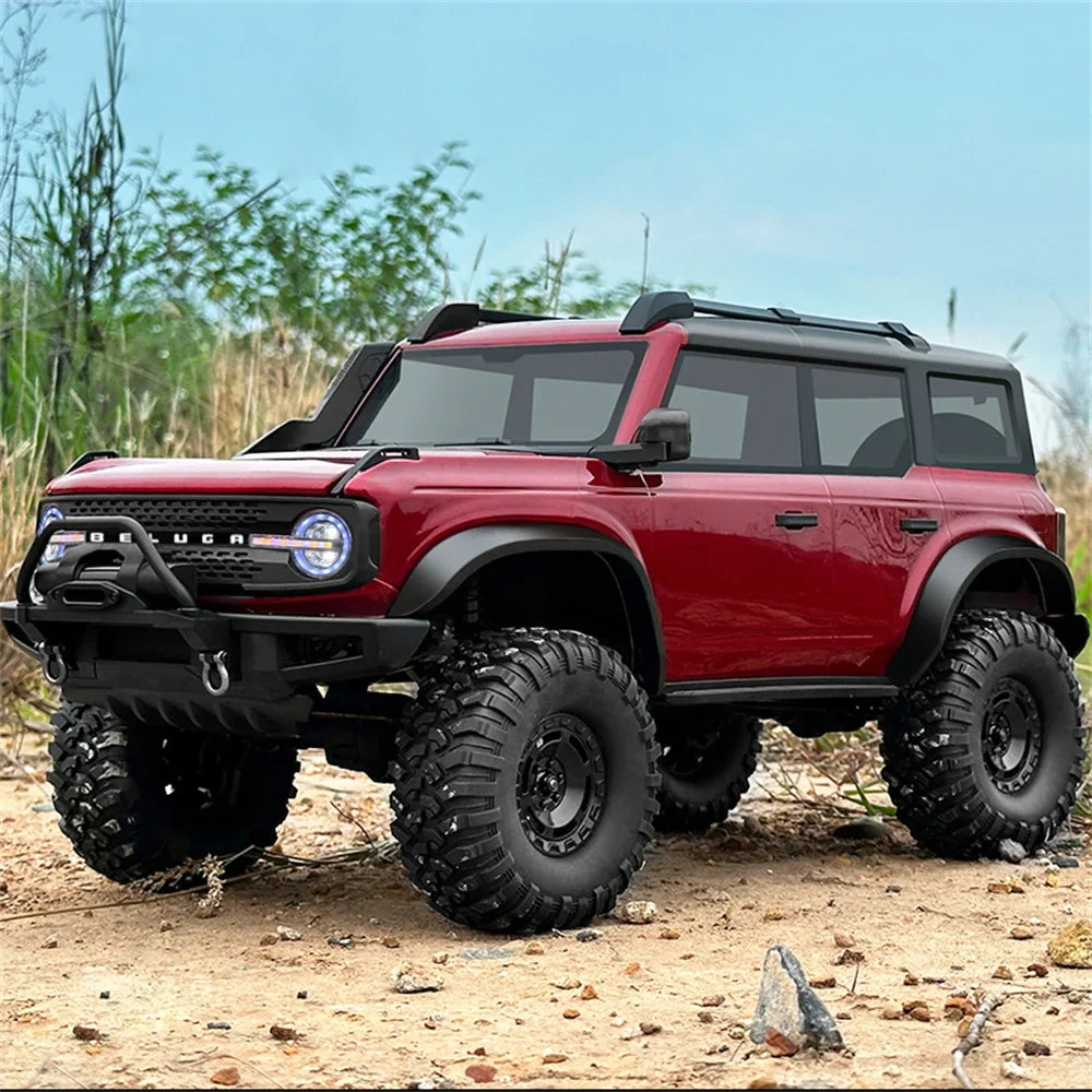 Toys RTR R1001/2/3 1/10 2.4G 4WD RC Car Full Proportional Rock Crawler LED Light 2 Speed Off-Road Climbing Truck Vehicles Mod