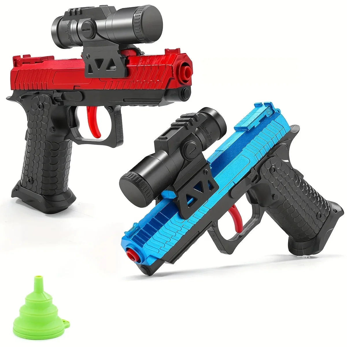 Beads Blaster Pistol Toys, Splatter Blaster With Funnel, NO Need Charge Outdoor Shooting Toys(without Bullet)