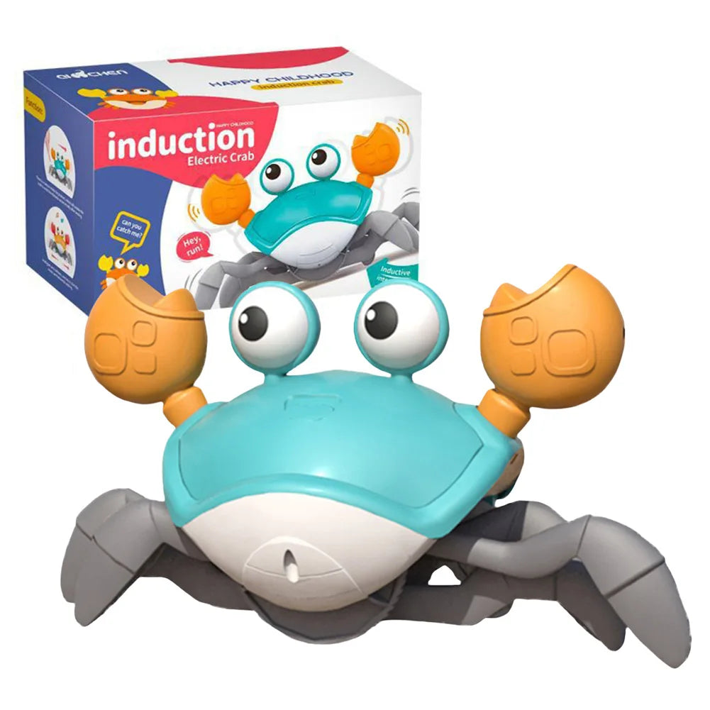 New Crawling Crab Baby Toy Automatically Avoid Obstacles Baby Interactive Toy Crawling Interactive Escape Crabs Walking Dancing