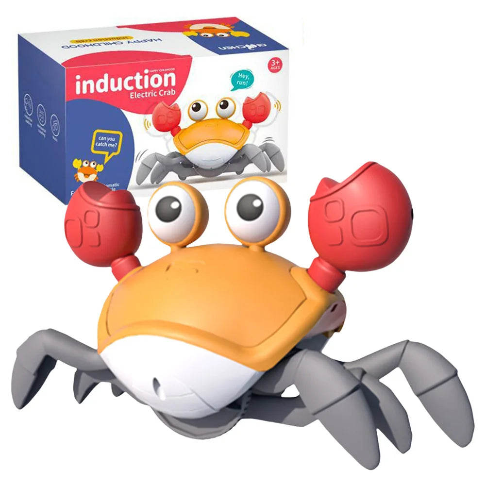 New Crawling Crab Baby Toy Automatically Avoid Obstacles Baby Interactive Toy Crawling Interactive Escape Crabs Walking Dancing