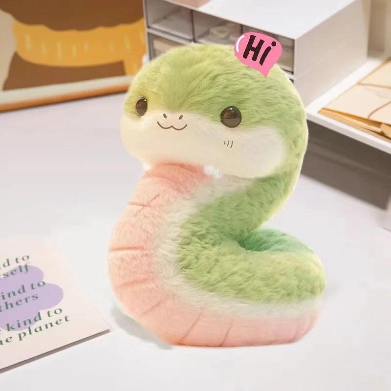 New Cute Little Snake Plush Toy Comfort Doll Snake Rag Doll Children's Birthday Gift For Girlfriend 25 Cm