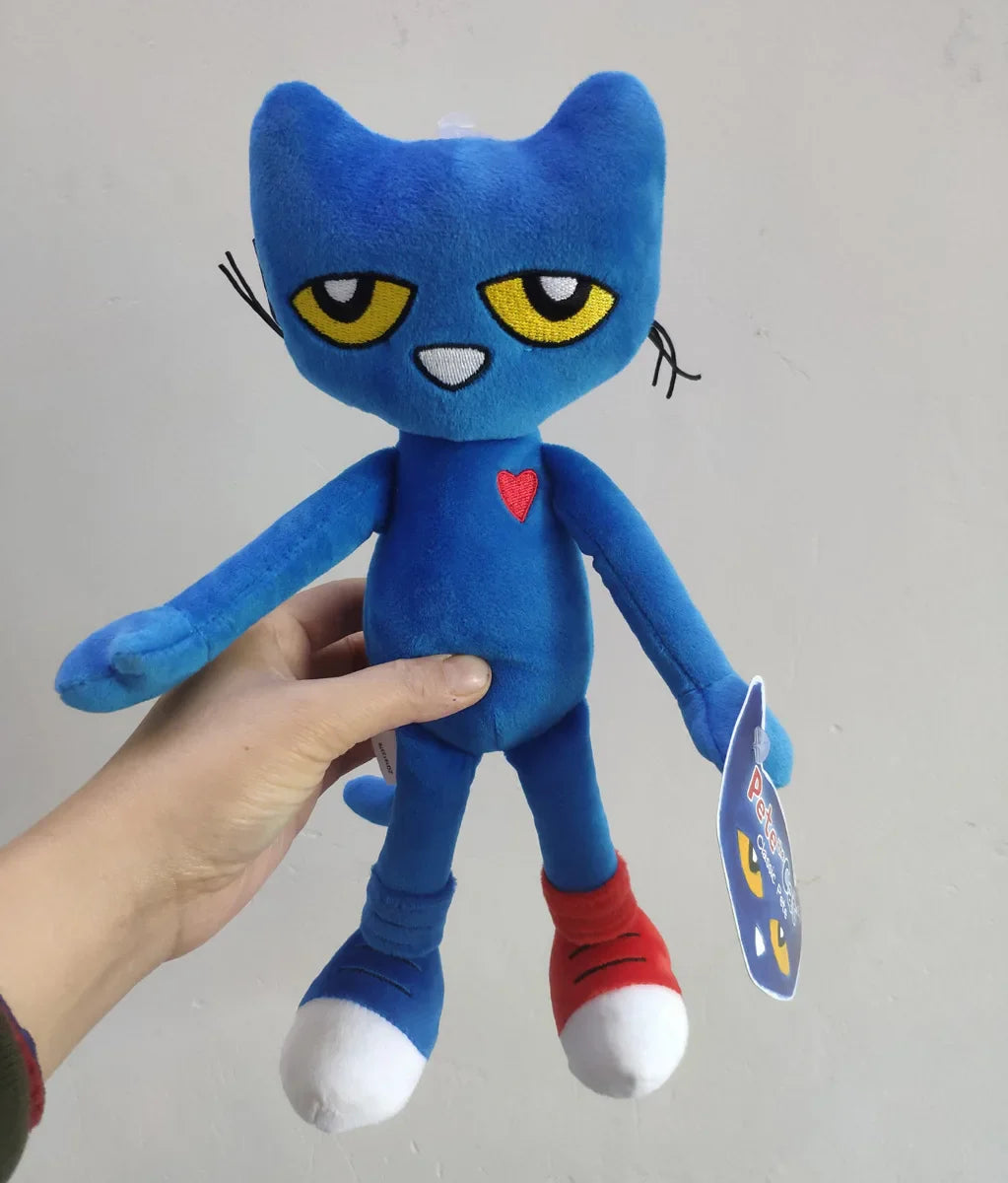 Pete the Cat Plush Doll Pizza Party Soft Plush Blue Cat Stuffed Animal Toy  Super Soft Pete Kitty