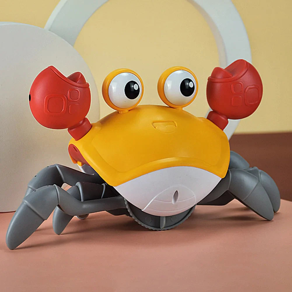 New Crawling Crab Baby Toy Automatically Avoid Obstacles Baby Interactive Toy Crawling Interactive Escape Crabs Walking Dancing