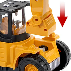 Excavator Truck Kids Toys: Construction 2+ Toddler Toys Digger Truck with Electric Universal Wheel Children Car Toys with Light