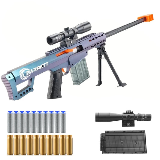 Soft Bullet Toy Gun Large height configuration (78cm/30.7in) Soft bullet Sniper dynamic shell Soft bullet gun toy (color is diff