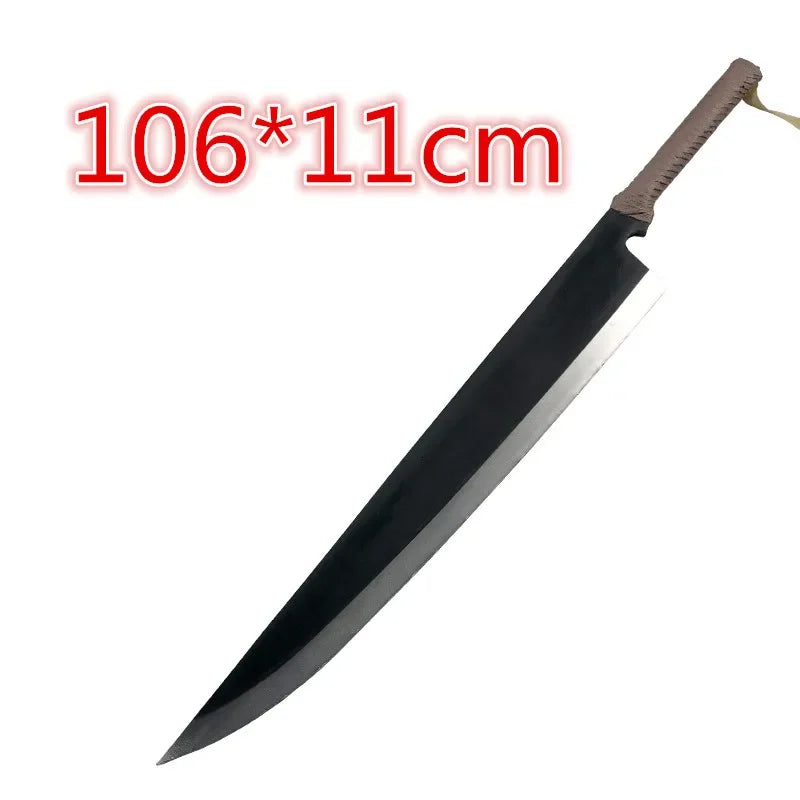 Sword Kurosaki Ichigo Sword Sky Lock Moon White Knife Zanpakutou Ninja Katana Knife Sword 1:1 Weapon Props Safety PU Toy