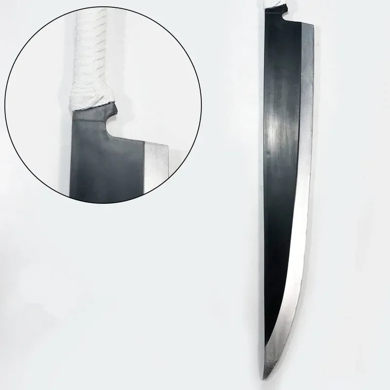 Sword Kurosaki Ichigo Sword Sky Lock Moon White Knife Zanpakutou Ninja Katana Knife Sword 1:1 Weapon Props Safety PU Toy