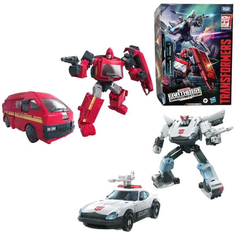 Transformers Toys War for Cybertron:Earthrise Limited WFC-E31 Ironhide&Prowl Action Figures Collectible Gifts Classic Hobbies