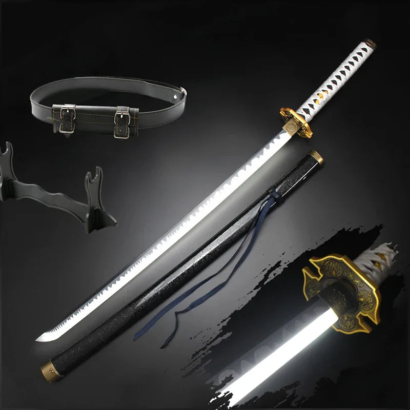 Light Up Toy Sword Nelo Angelo Cosplay Weapons Props 104cm/41in with Belt and Sword Holder Christmas Costume Gifts